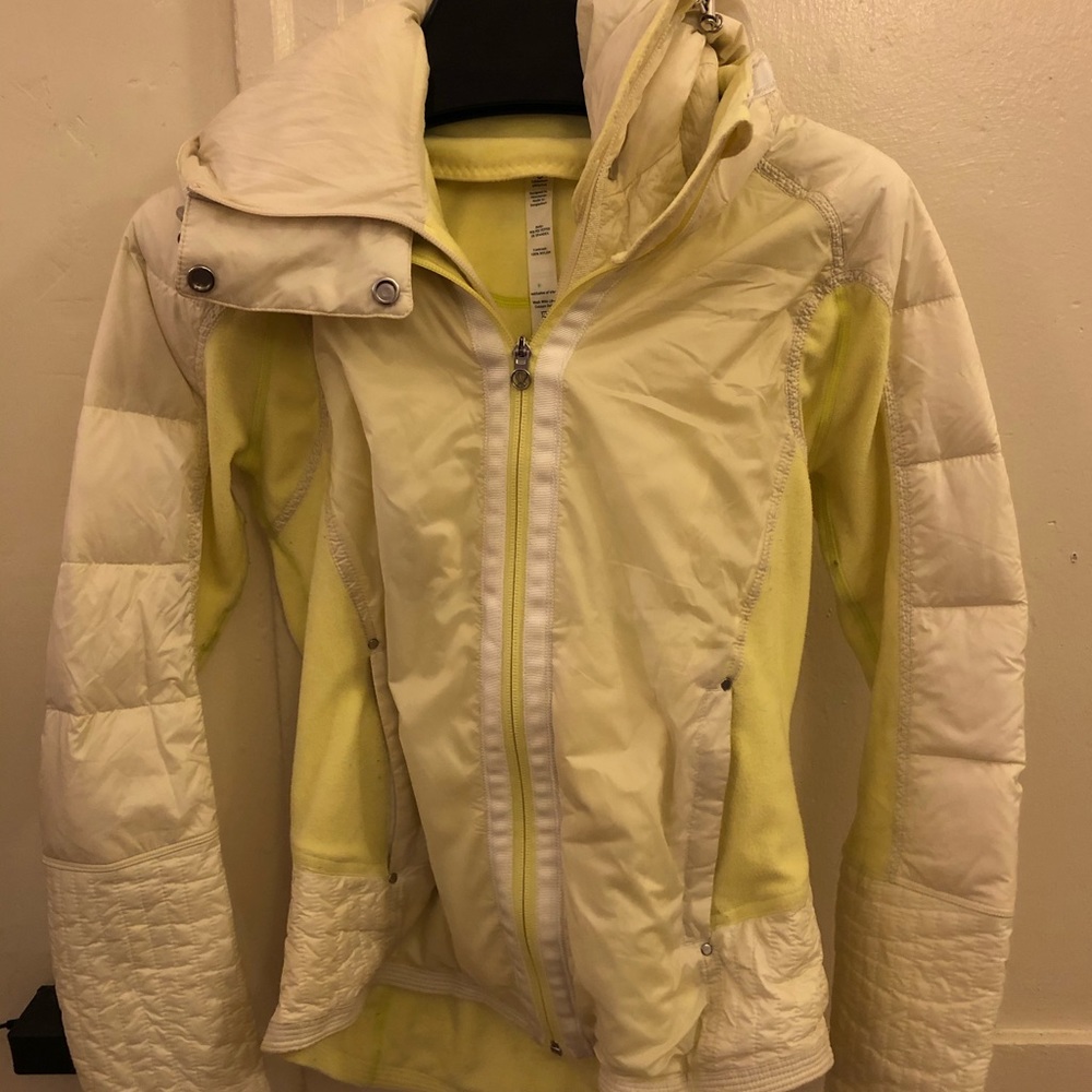 Lululemon Yellow Down Jacket Size 4